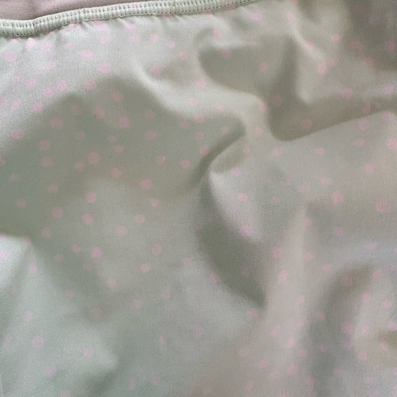 Lululemon Mint Green and White Polka Dot Athletic Shorts - Picture 2 of 4